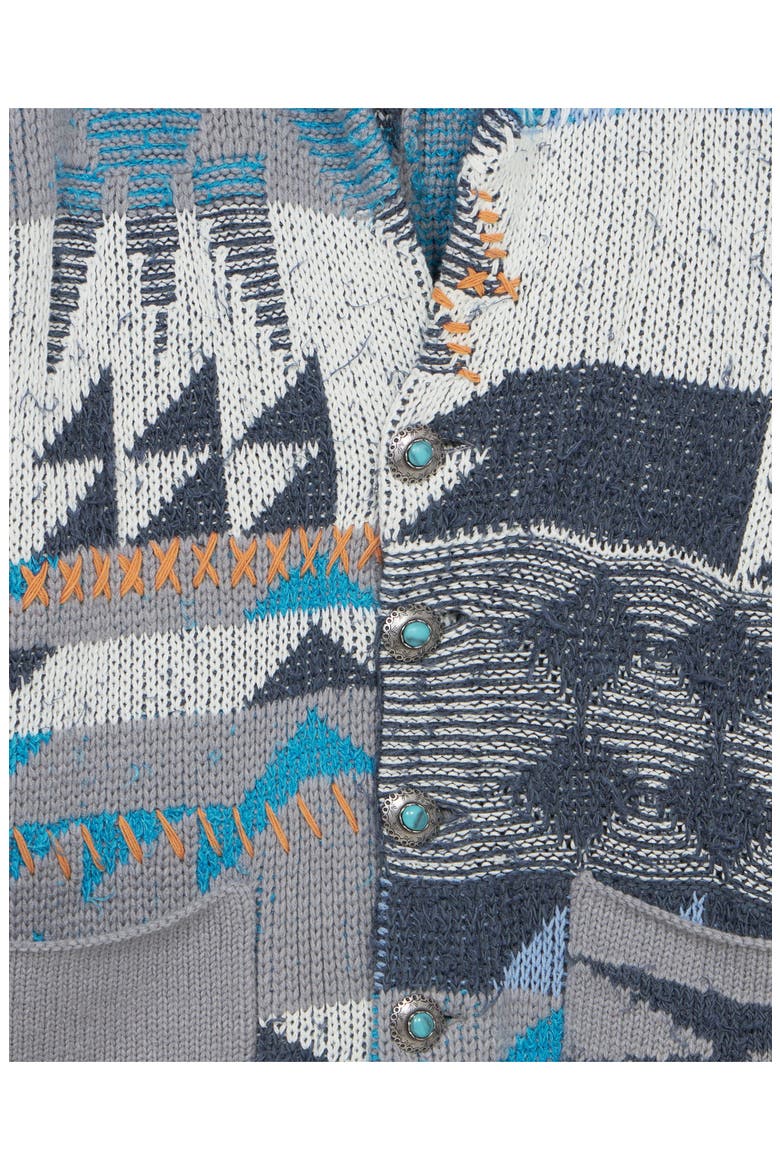 Hoppy Navajo Cotton Cardigan, Alternate, color, SKY