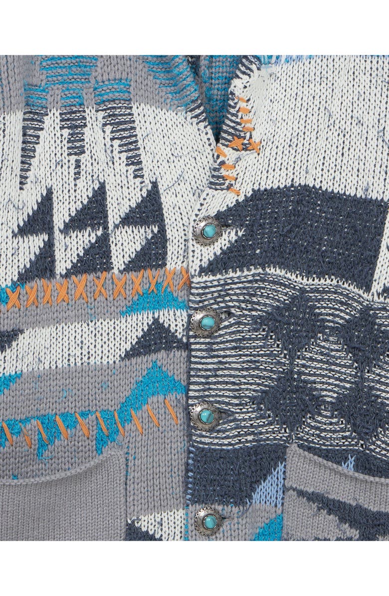 Fortela Hoppy Navajo Cotton Cardigan, Alternate, color, Sky