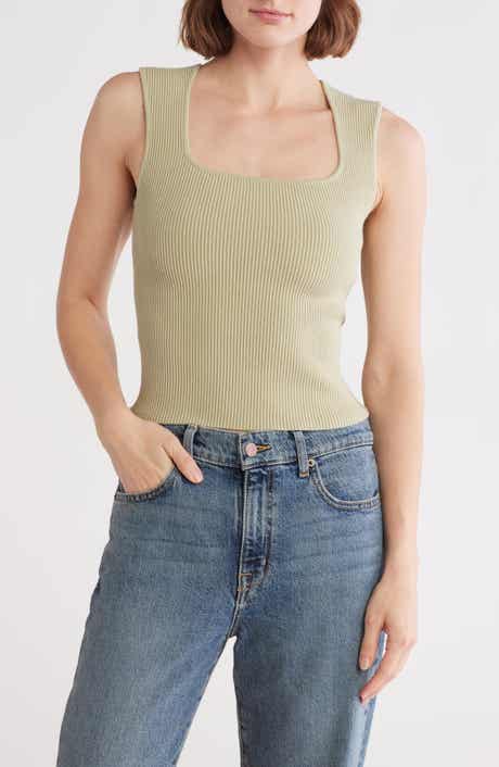 Leith Square Neck Sweater Tank