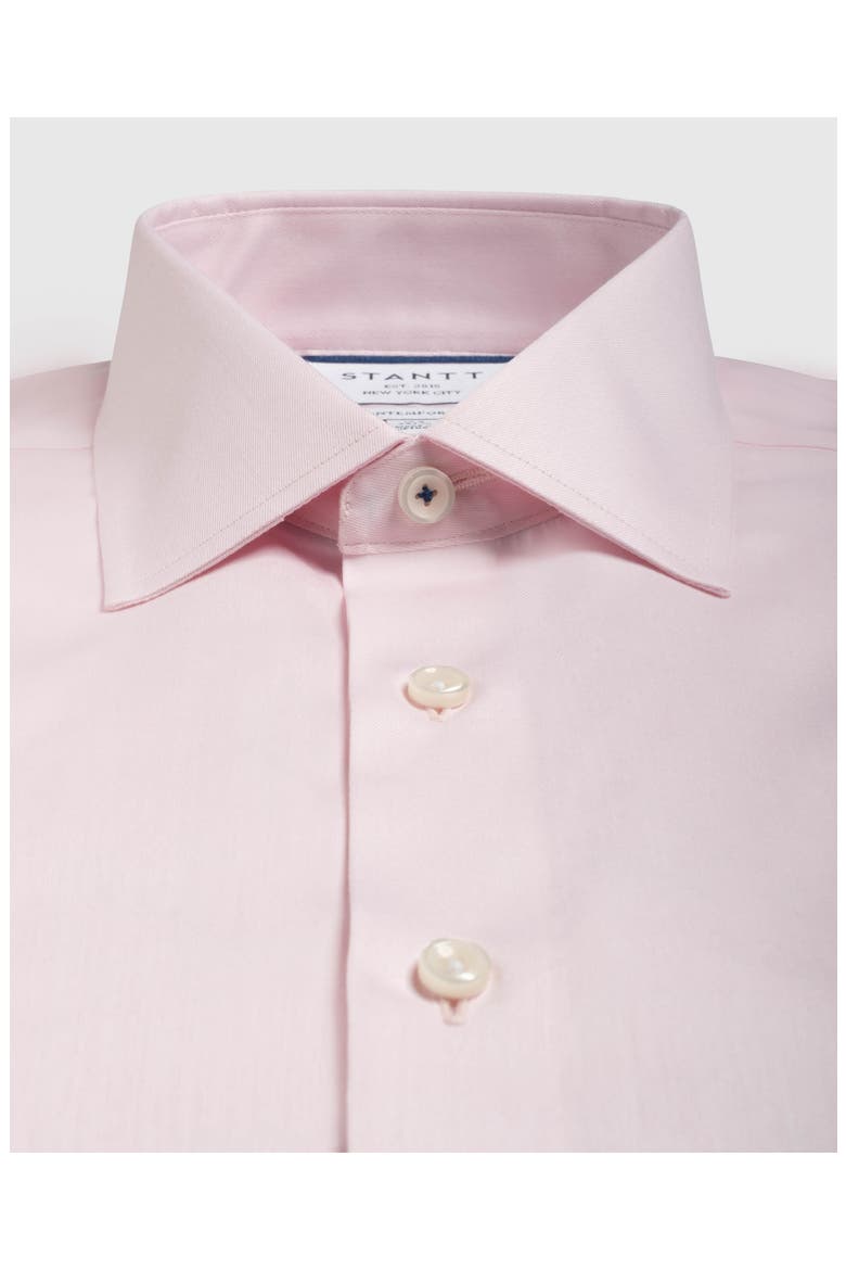 Contemporary Fit Wrinkle Resistant Cotton Twill Dress Shirt, Alternate, color, PINK