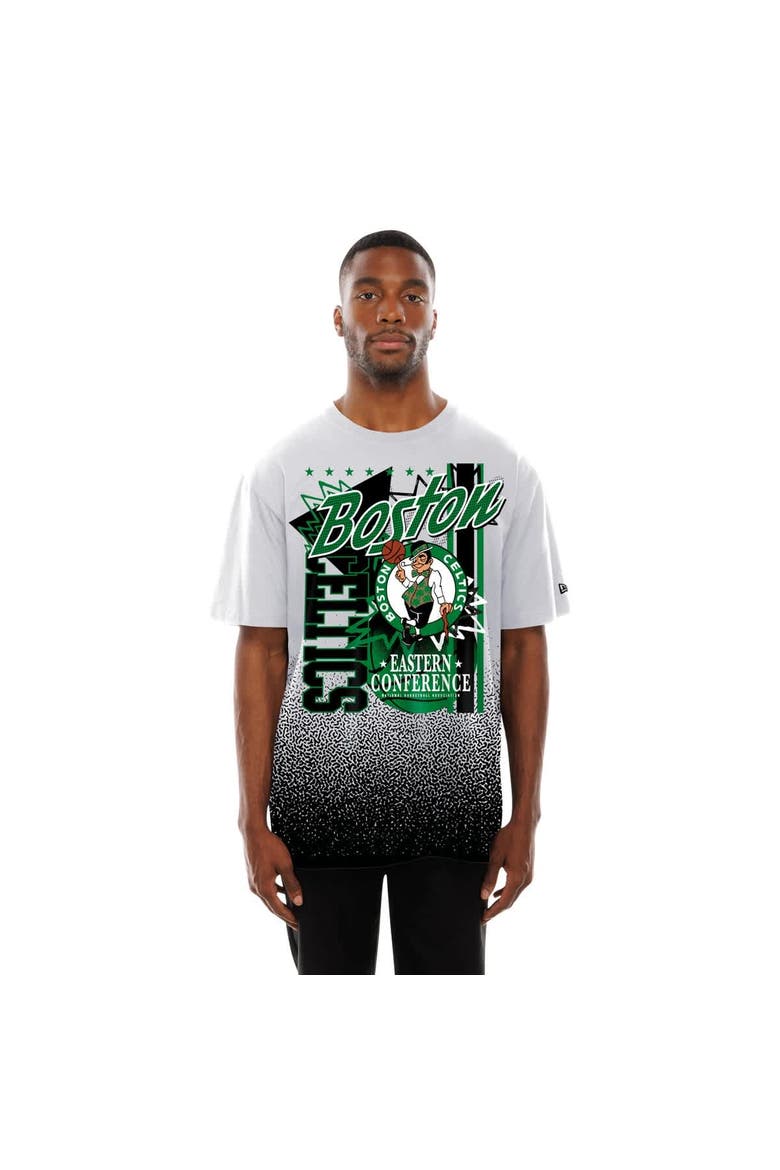 Men's New Era  White Boston Celtics Injection Sport Classics T-Shirt, Alternate, color, White