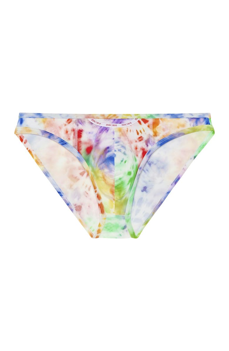 HOM WOH Sexy Fun Rainbow Micro Briefs, Main, color, Multico Print
