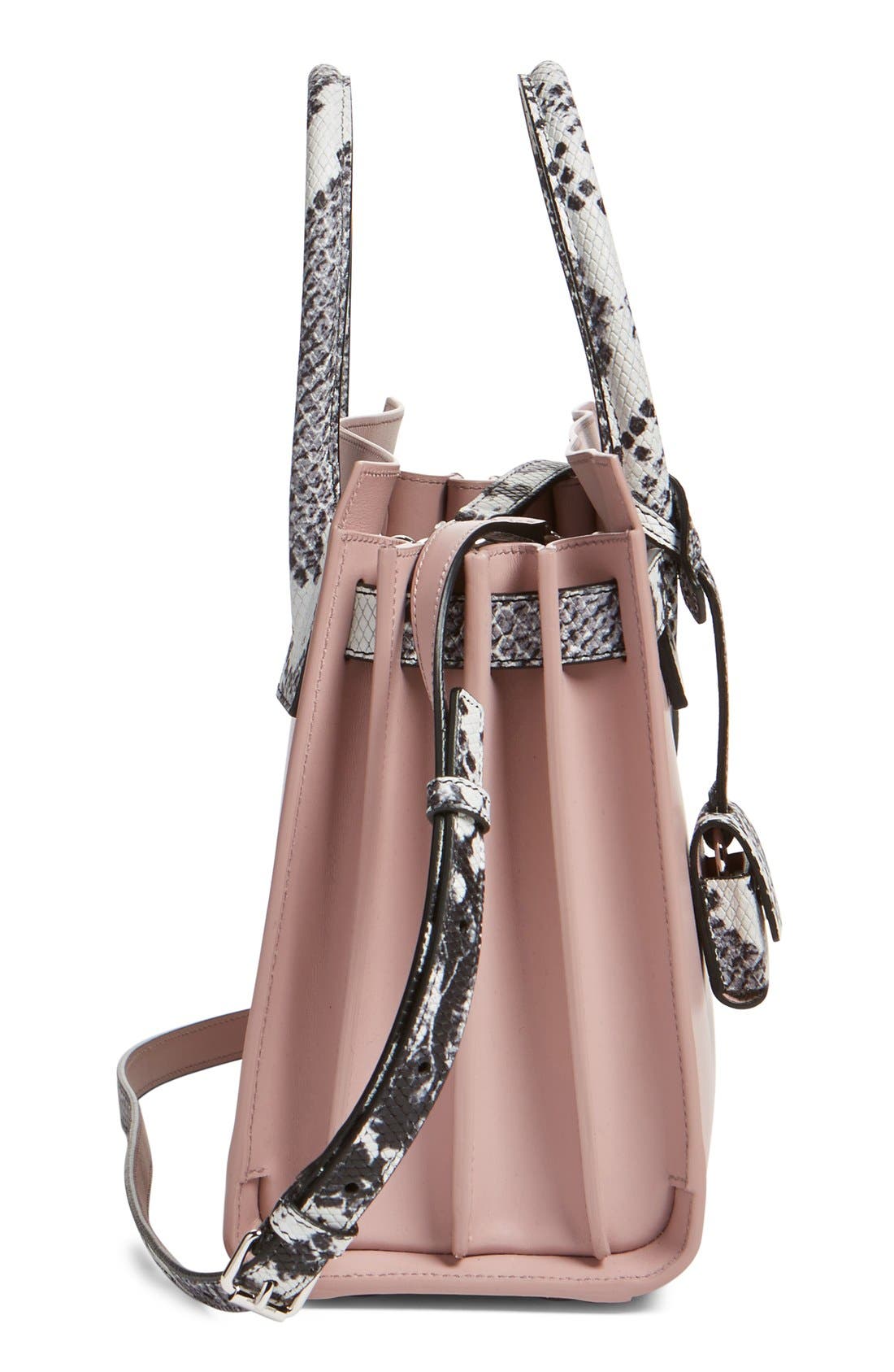 Saint Laurent 'Baby Sac de Jour' Leather Tote, Alternate, color, 