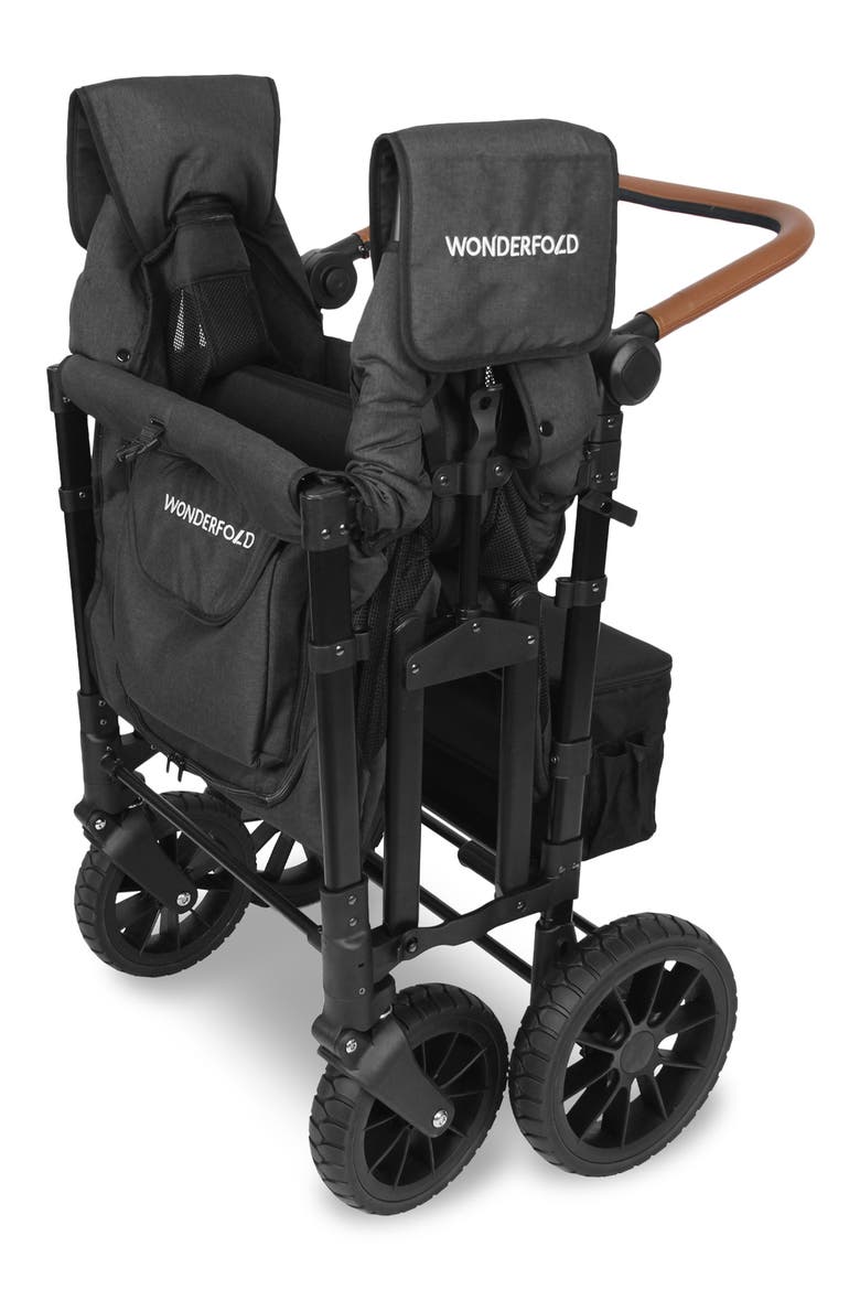 W4 Luxe 4-Passenger Multifunctional Stroller Wagon, Alternate, color, VOLCANIC BLACK