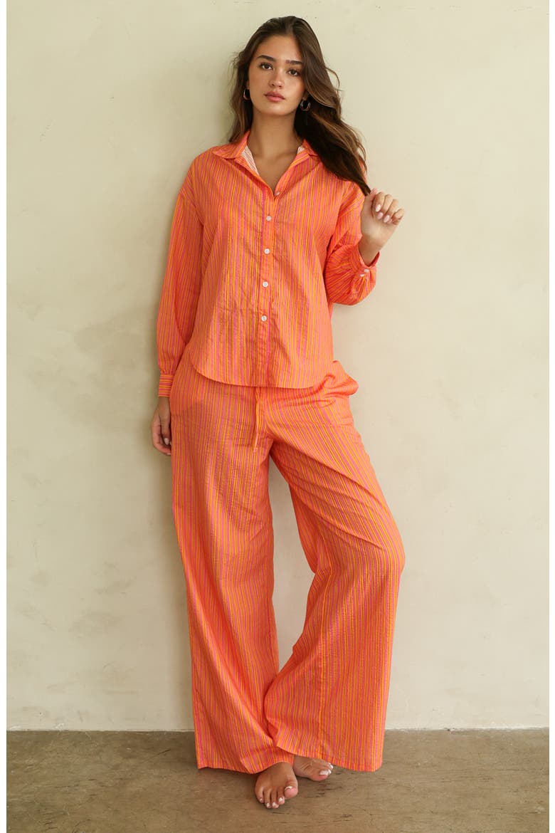 Marina Grande Pants, Main, color, Bellini Stripe