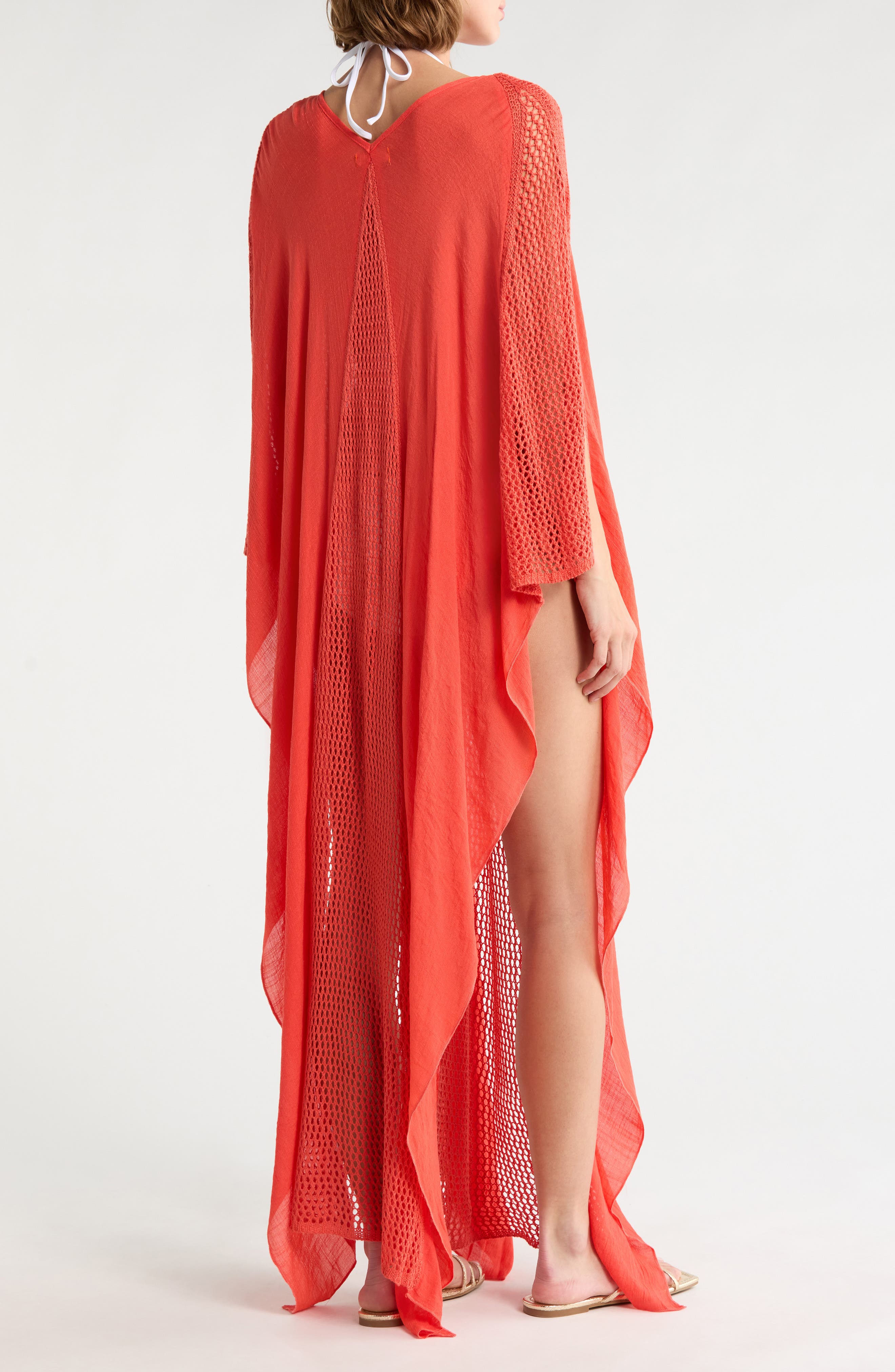 Crochet Trim Cover-Up Caftan - image 4
