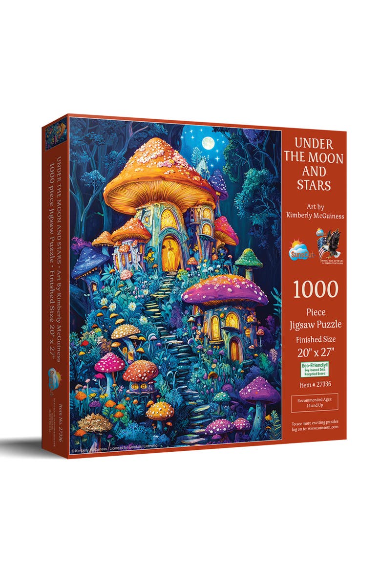 Under the Moon and Stars 1000 piece Jigsaw Puzzle for Adults, Main, color, Multicolor
