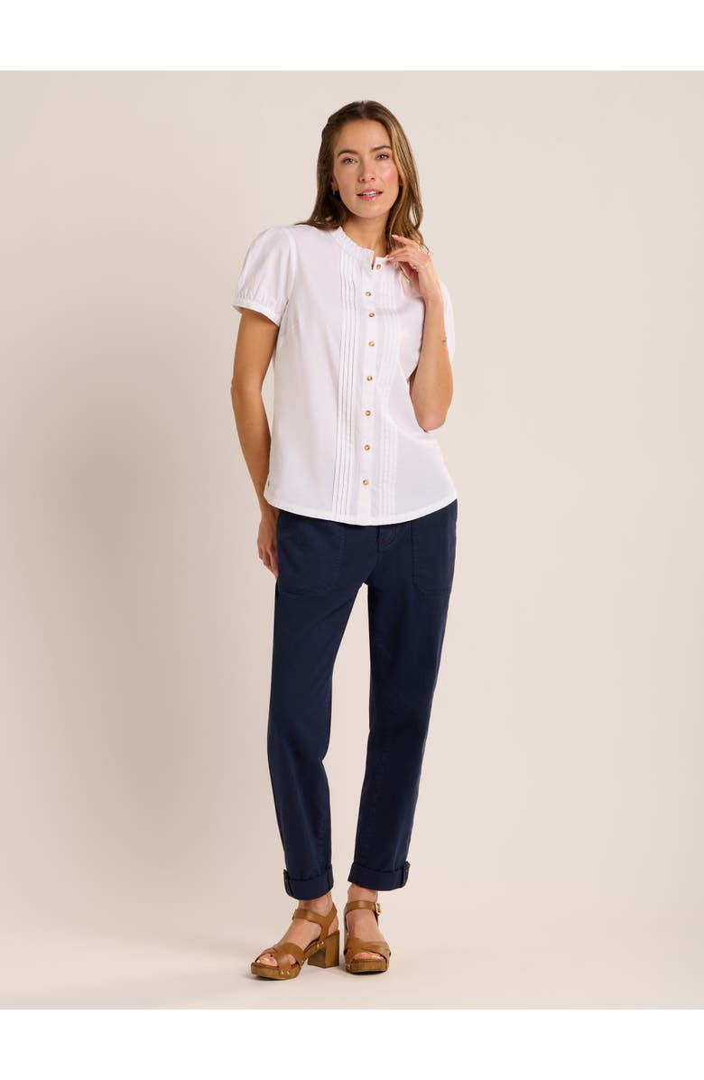 Brakeburn Hope Pintuck Detail Blouse, Alternate, color, White