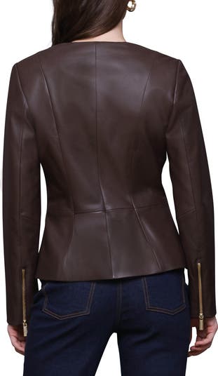 Peplum Leather Jacket