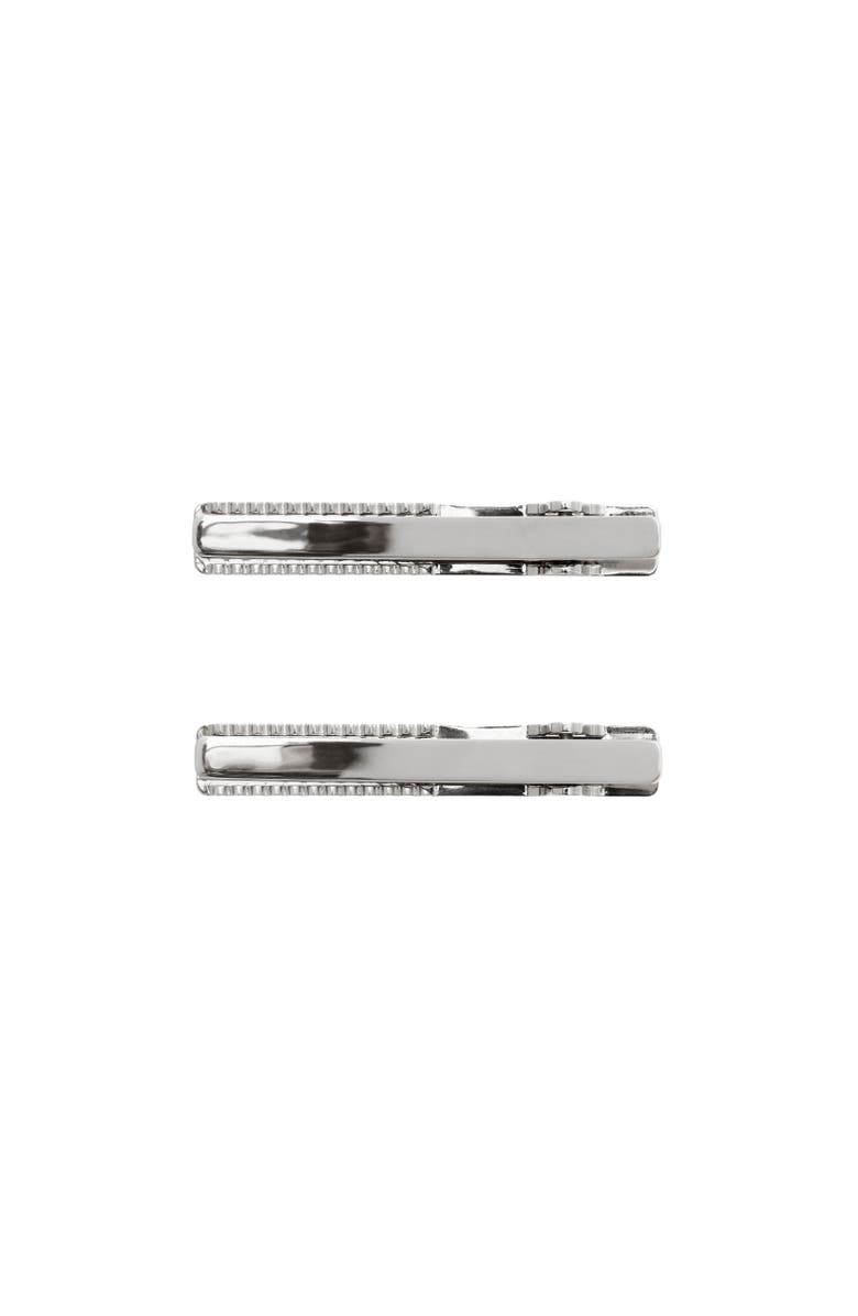 Burberry Logo Hair Clips, Alternate, color, Palladio