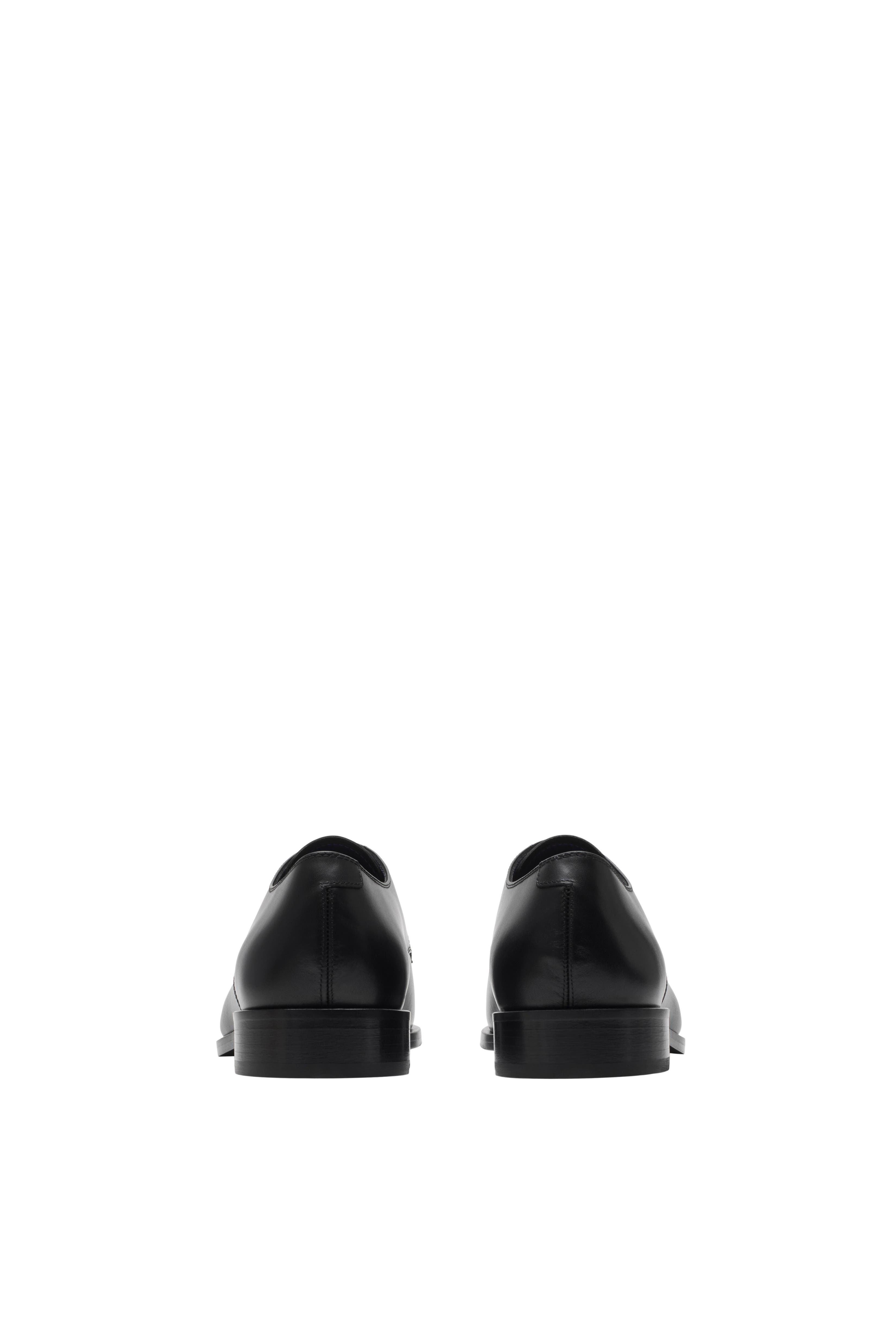 Burberry Leather Carlyle Derby Shoes, Alternate, color, 