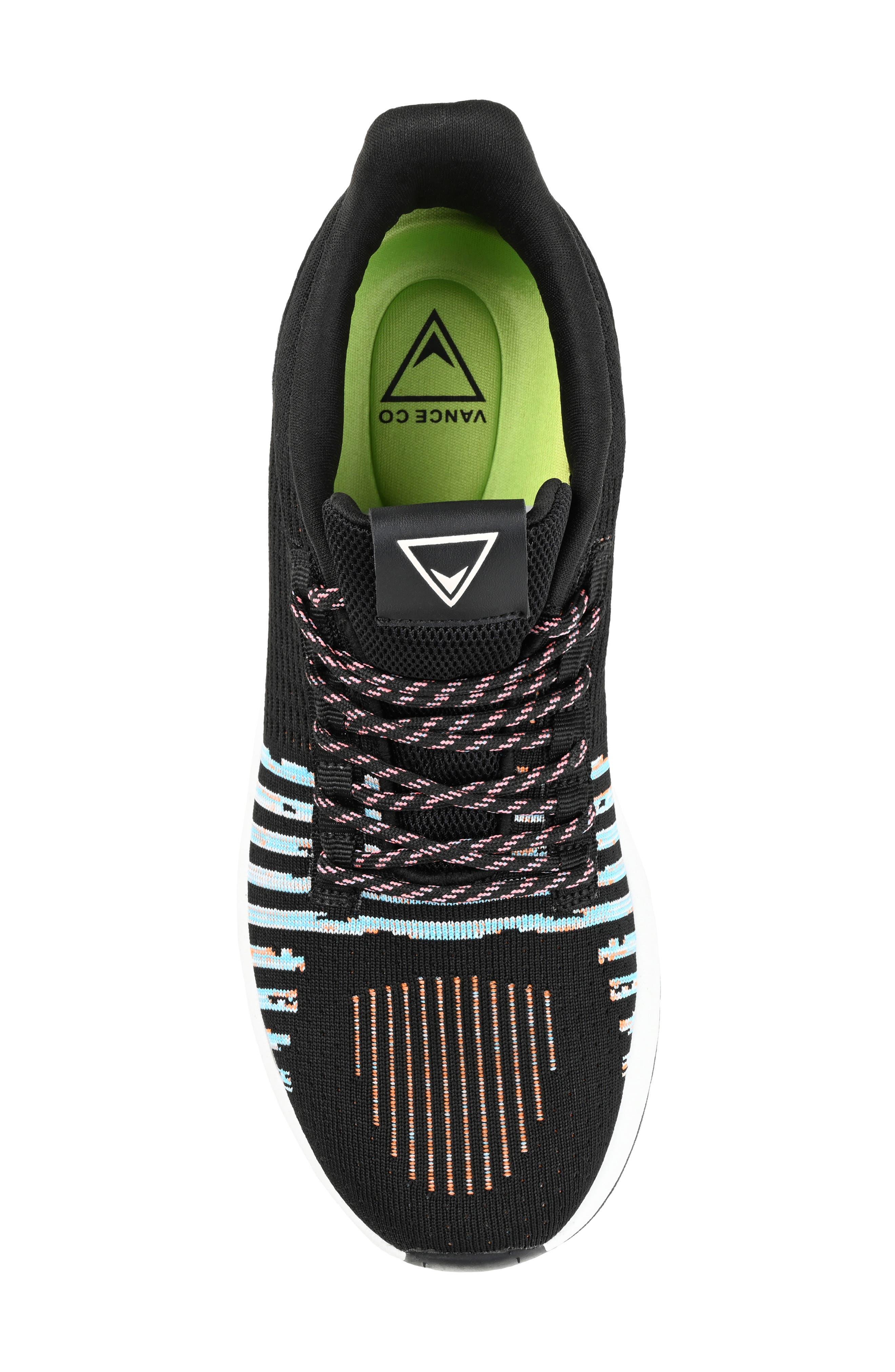 VANCE CO Brewer Knit Athleisure Sneaker, Alternate, color, Black