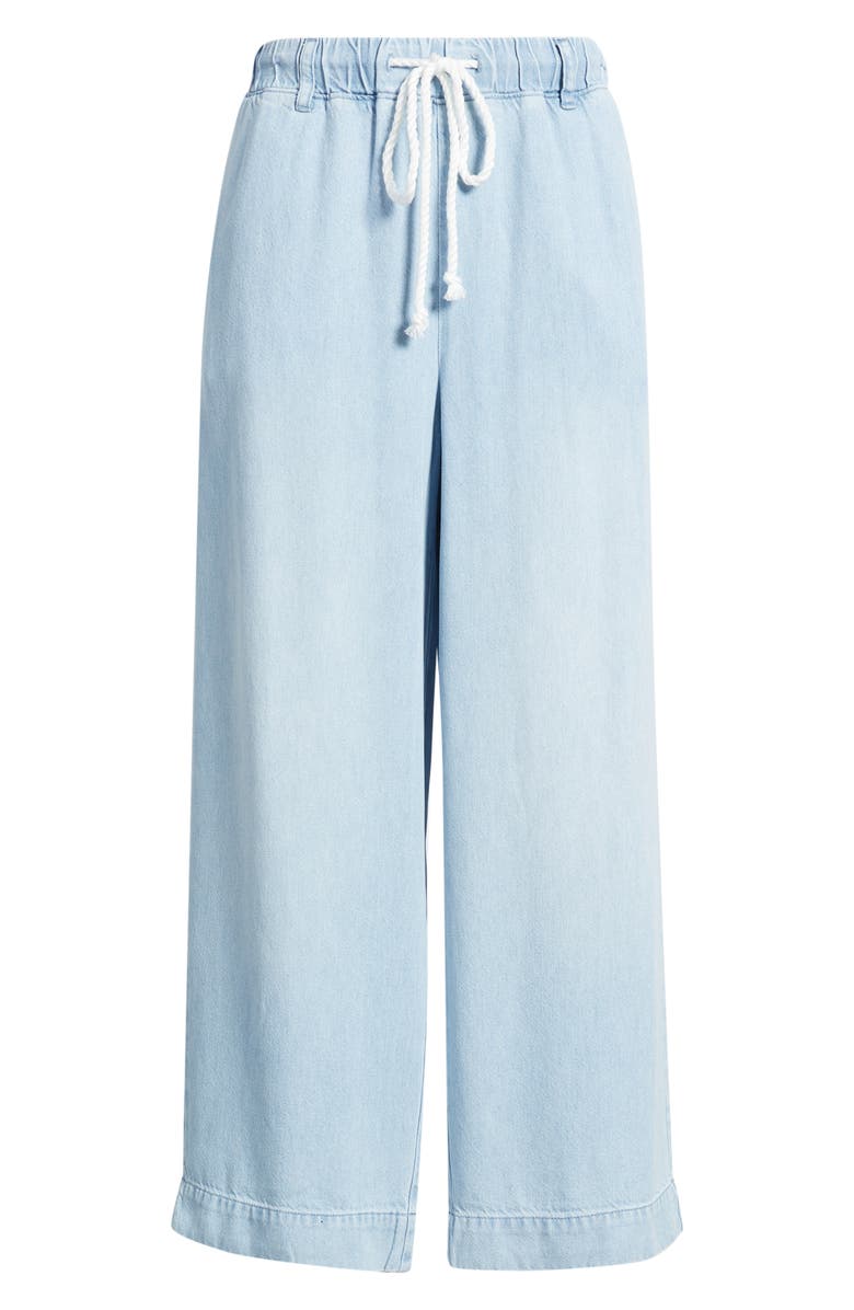 Cloth & Stone Wide Leg Crop Denim Pants, Main, color, Cool Capri Wash
