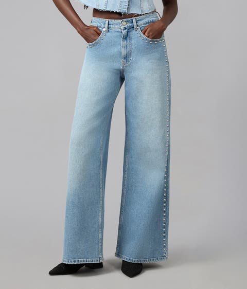 Milan Ultra High Rise Wide Leg Jeans