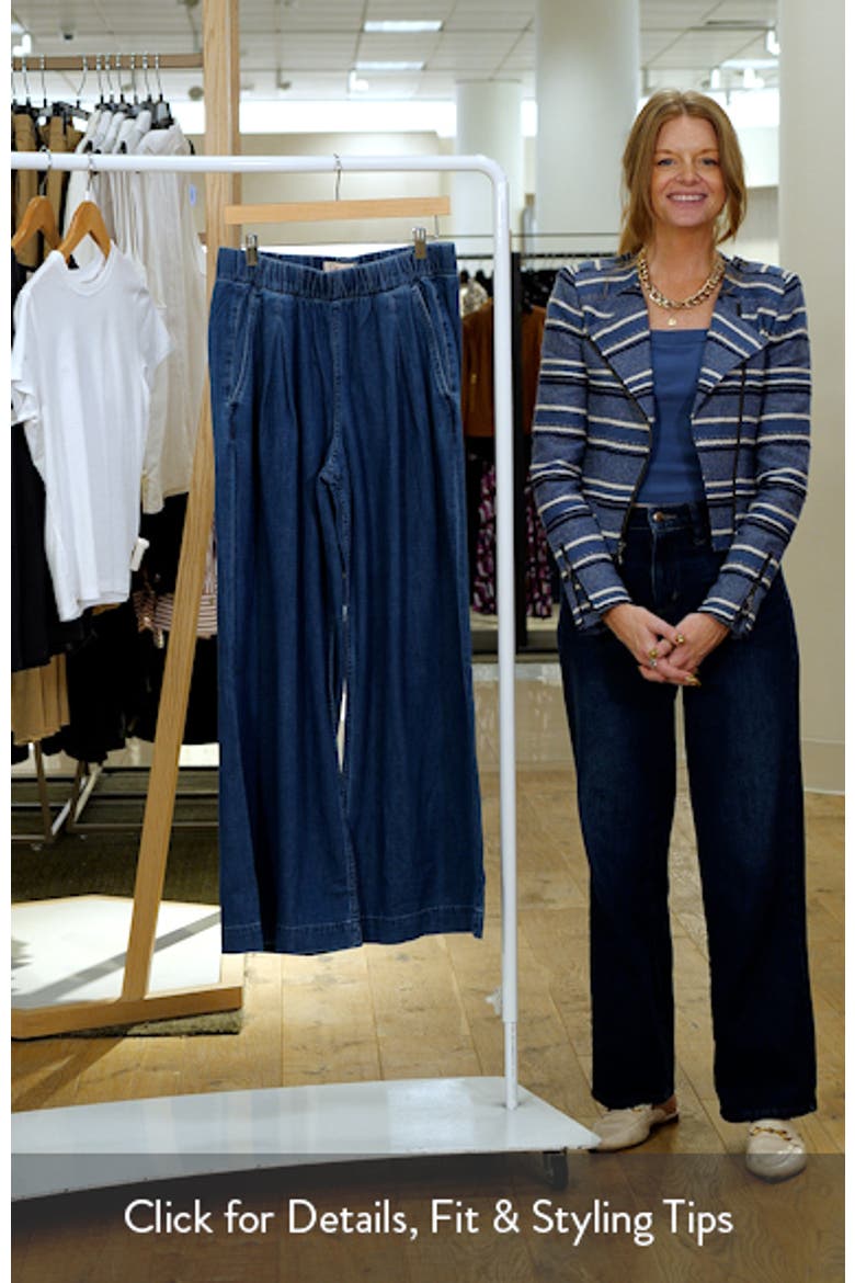 Allison Pull-On Wide Leg Denim Pants video