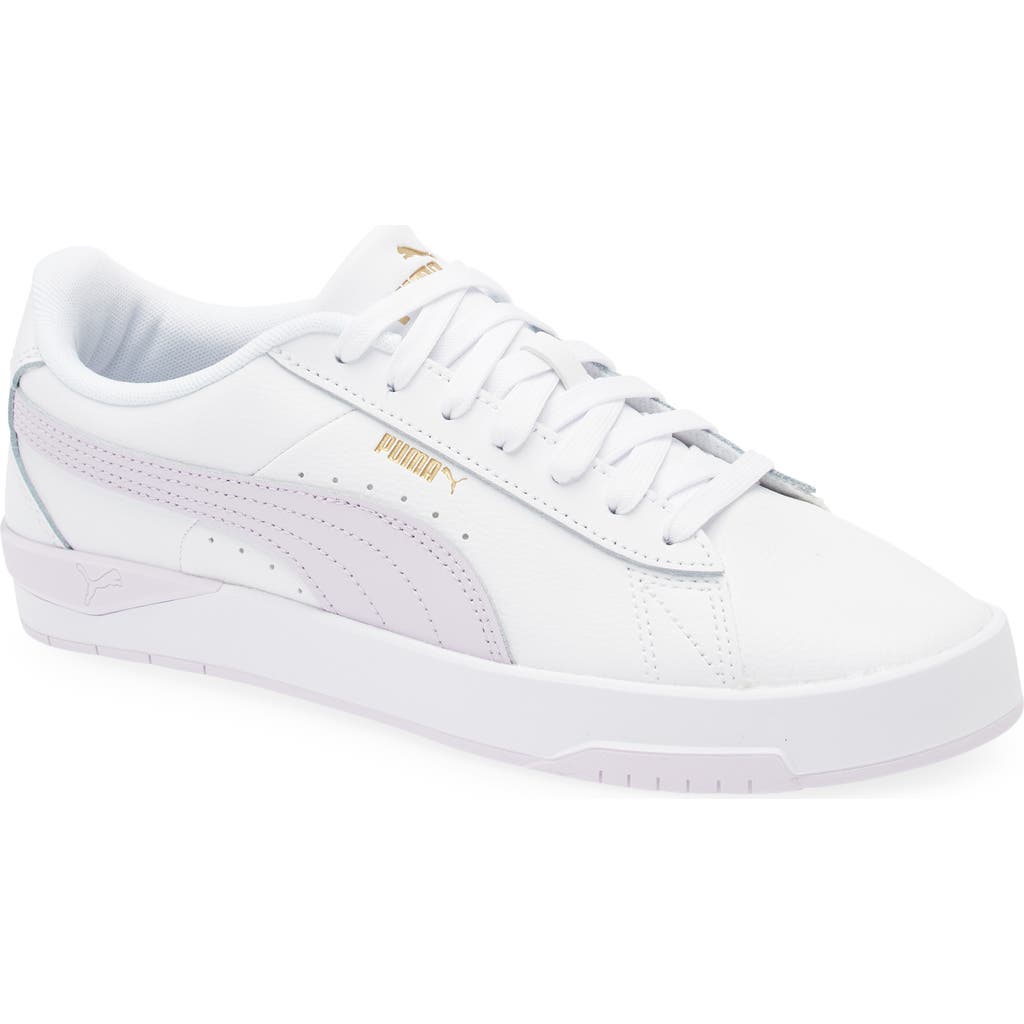 Puma Jada Classic Sneaker In White-lilac Frost