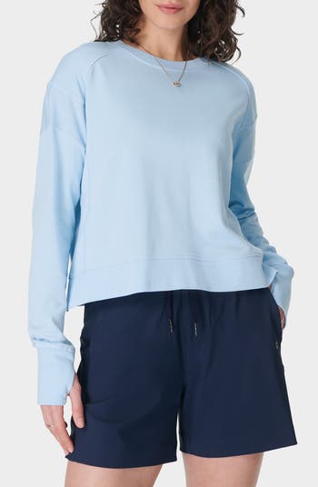 Sweaty Betty After Class Cotton Blend Crop Sweatshirt