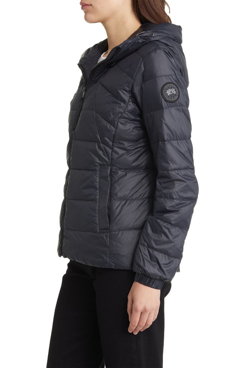 Abbott Hooded 750 Fill Power Down Jacket, Alternate, color, BLACK