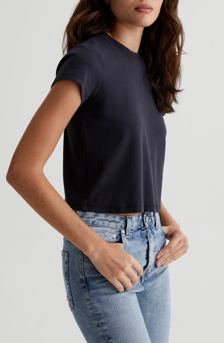 AG Sadie Crop T-Shirt, Alternate, color, Super Black