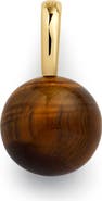 Monica Vinader Tiger's Eye Round Pendant Charm