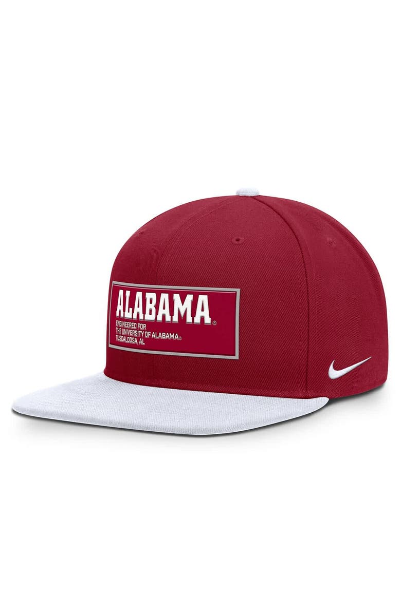 Nike Men's Nike Crimson/White Alabama Crimson Tide 2025 On-Field Patch Pro Dri-FIT Snapback Hat, Main, color, Crimson