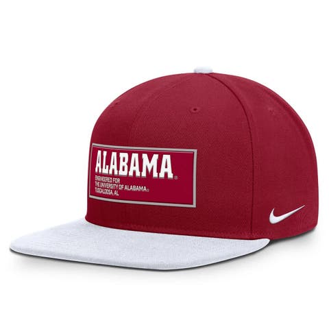 Men's Nike Crimson/White Alabama Crimson Tide 2025 On-Field Patch Pro Dri-FIT Snapback Hat