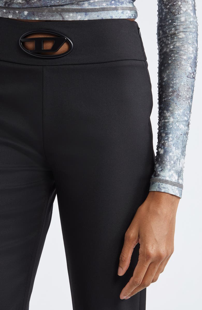 DIESEL<sup>®</sup> P-Ersy High Waist Straight Leg Pants, Alternate, color, Very/ Black