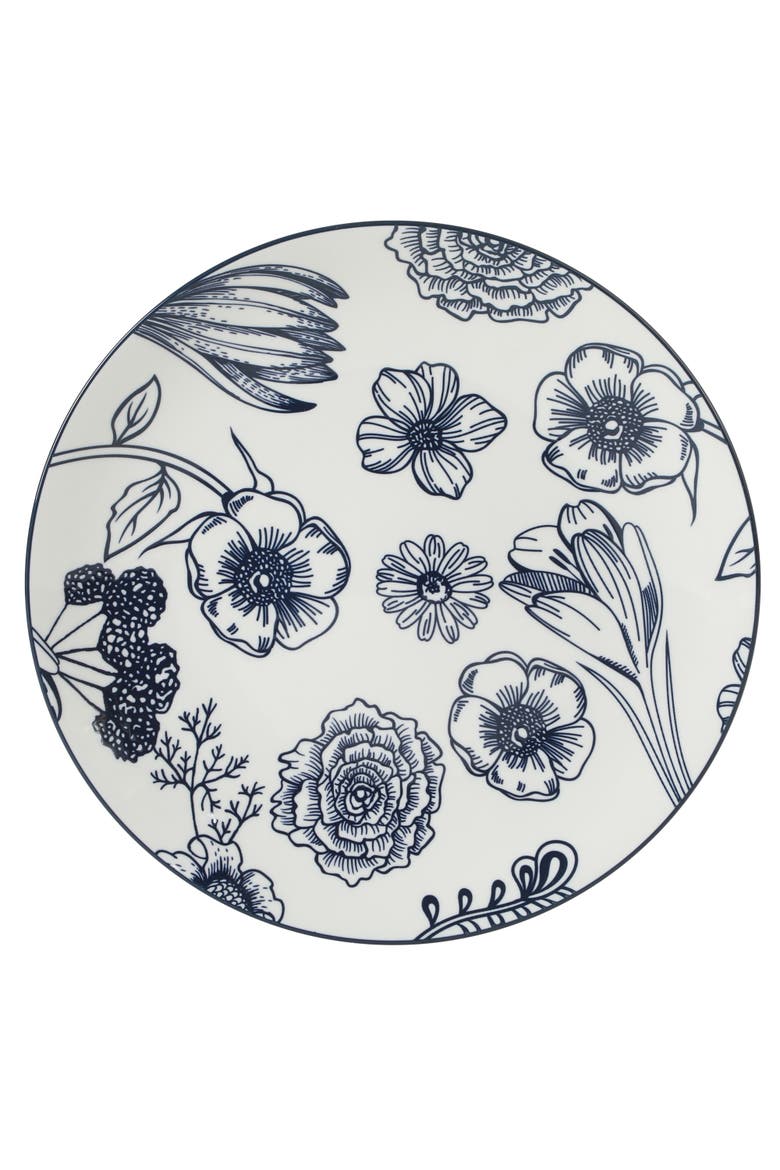 Westerly Court Stoneware Dinnerware Set, Alternate, color, Blue/W