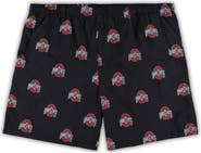 Columbia Men's Columbia Black Ohio State Buckeyes Big & Tall Backcast II Allover Print Omni-Shade Shorts
