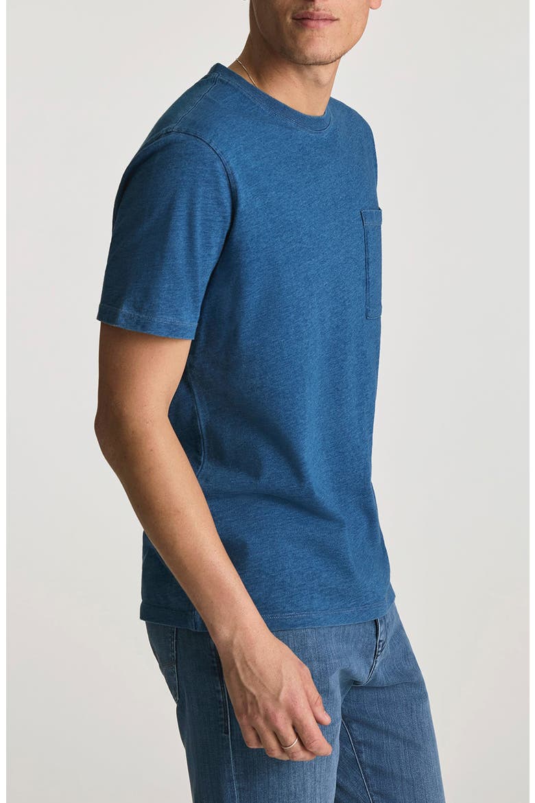Indigo Cotton Pocket T-Shirt, Alternate, color, INDIGO