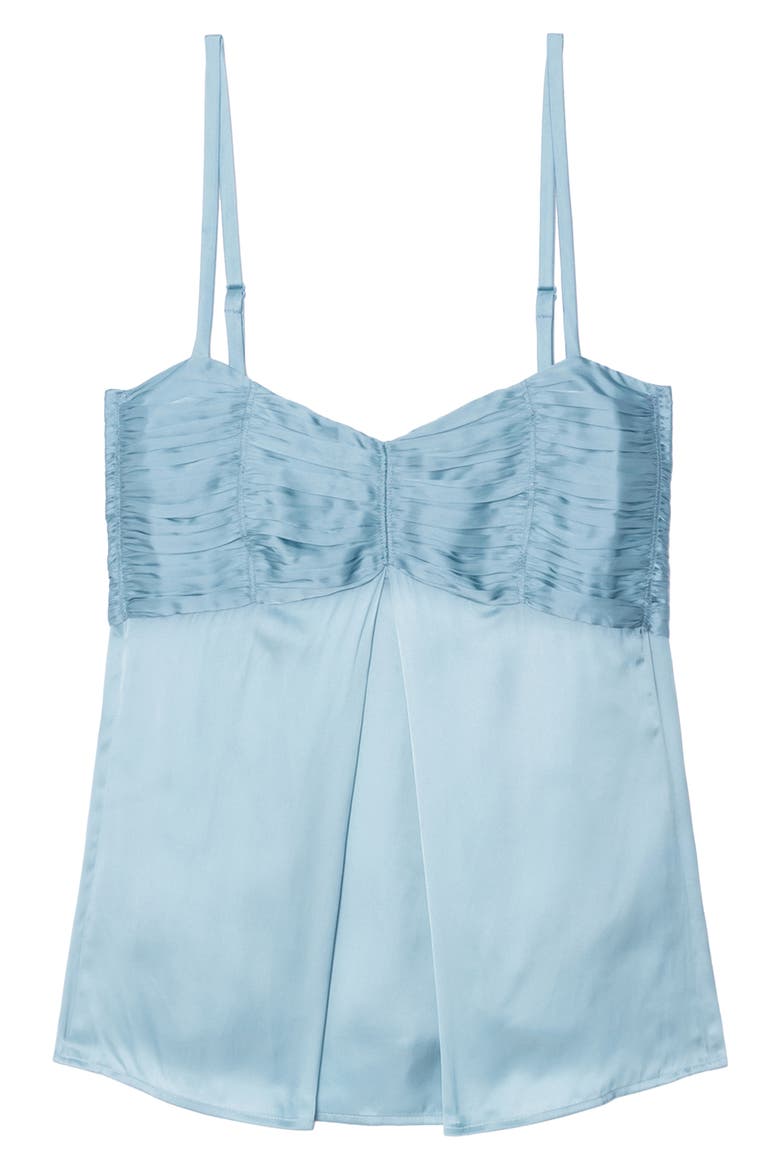 Cippie Pleated Satin Camisole, Alternate, color, SKY