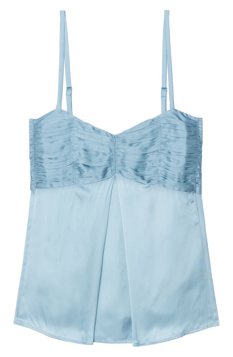 Zadig & Voltaire Cippie Pleated Satin Camisole, Alternate, color, Sky