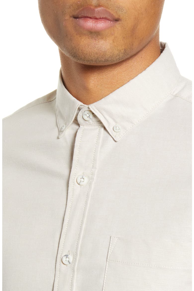 Slim Fit Stretch Button-Down Oxford Shirt, Alternate, color, STONE