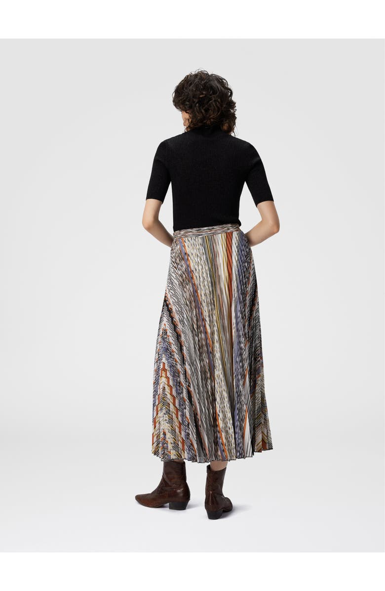 Missoni Pleated Midi Skirt In Knit, Alternate, color, Multicoloured