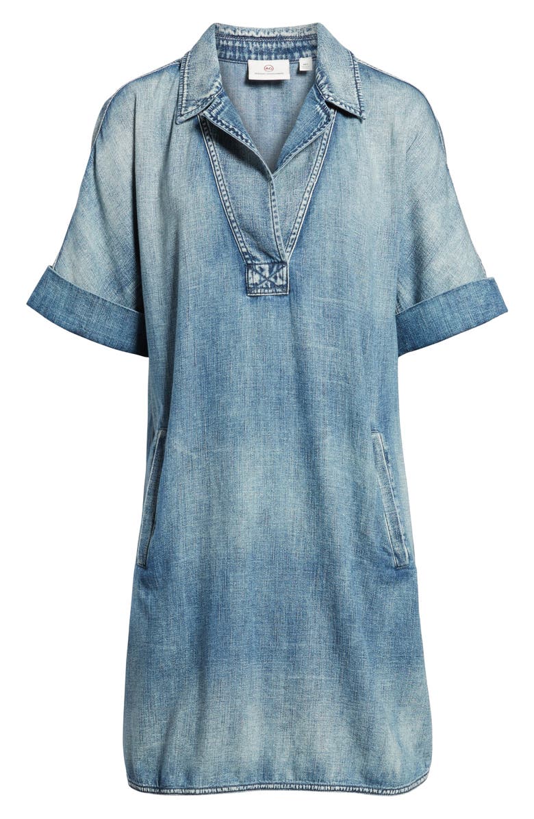AG Amanda Denim Shift Dress, Alternate, color, Pebble Shore