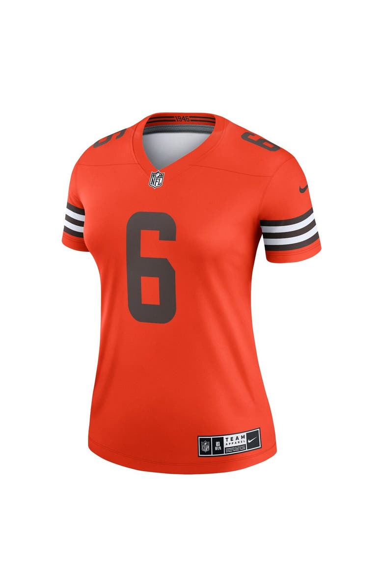 Nike Women's Nike Baker Mayfield Orange Cleveland Browns Inverted Legend Jersey, Alternate, color, 