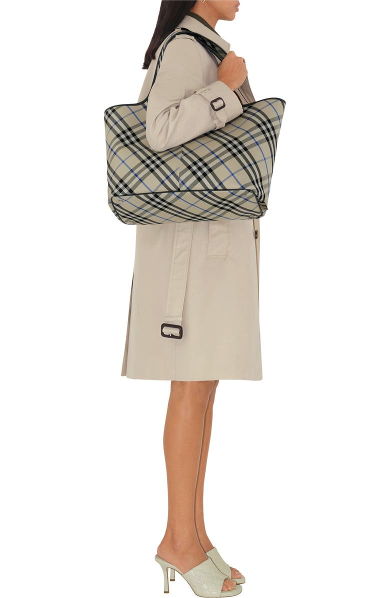 Burberry Medium Check Tote, Alternate, color,