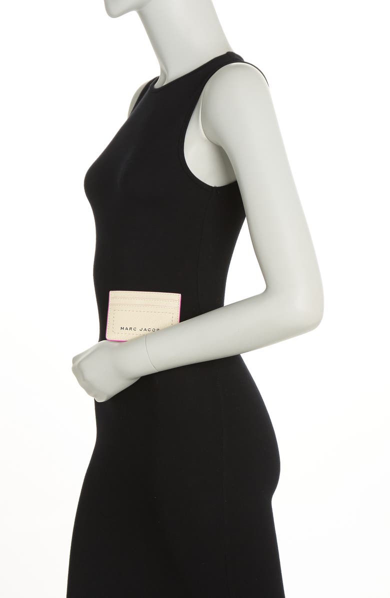 Marc Jacobs Leather Card Case, Alternate, color, 