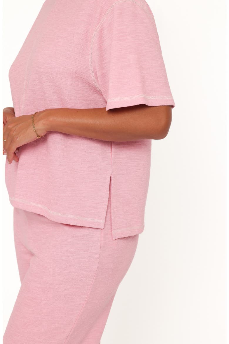 Angler Short Sleeve Sweatshirt & Pants Set, Alternate, color, PINK