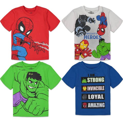 Spidey and His Amazing Friends 4-Pack T-Shirts (Toddler & Little Kid)