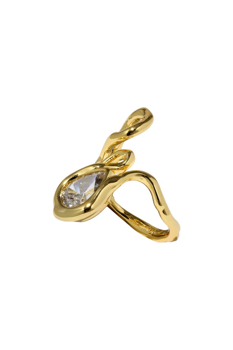Asterales Vine Ring, Alternate, color, GOLD STONES