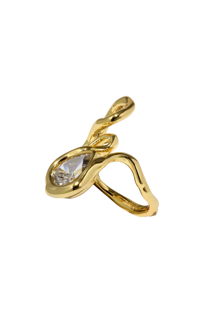 Alexis Bittar Asterales Vine Ring, Alternate, color, Gold Stones
