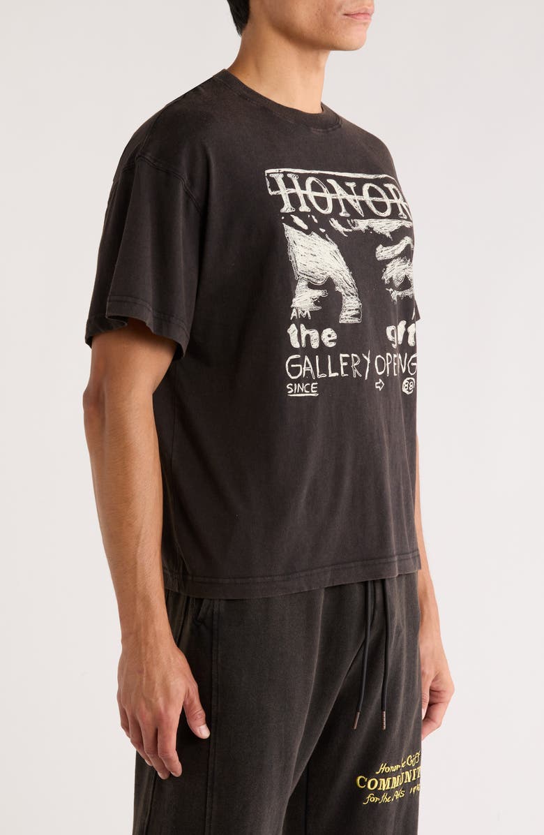 HONOR THE GIFT Art That Reflects Graphic T-Shirt, Alternate, color, Black