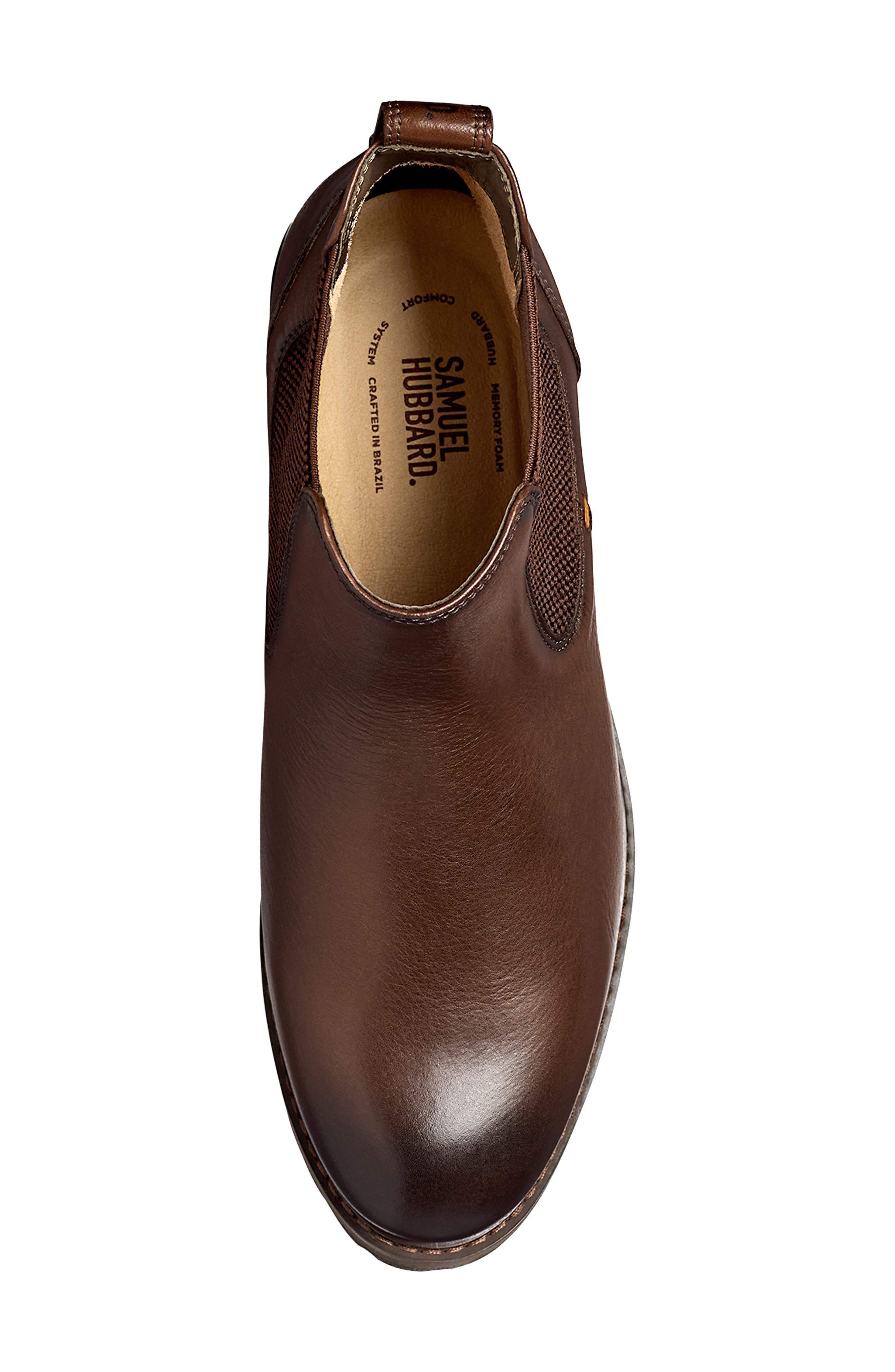 Featherlight Leather Chelsea Boot, Alternate, color, MAHOGANY LEATHER