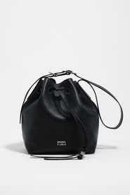 Bimba y Lola Large leather Carlino bucket bag