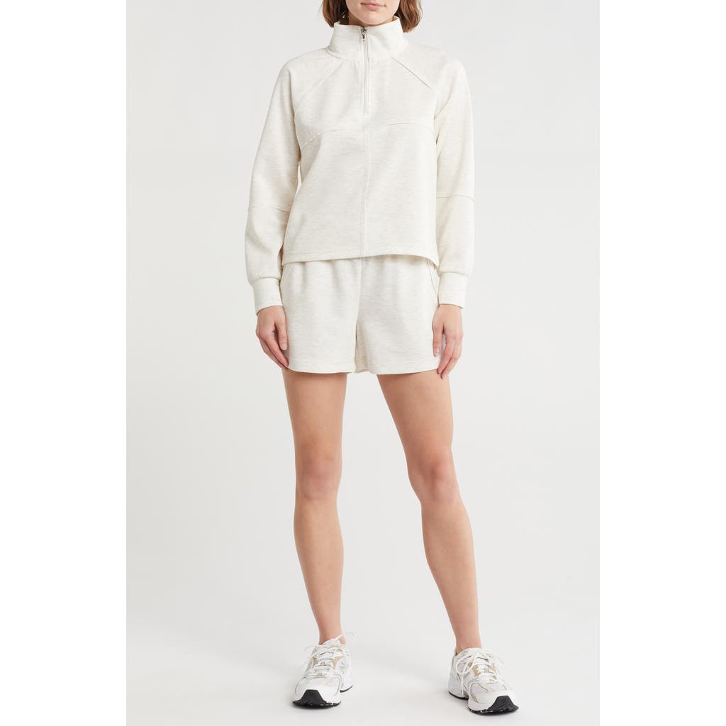 Rbx Scuba Quarter Zip Pullover & Shorts Set In White