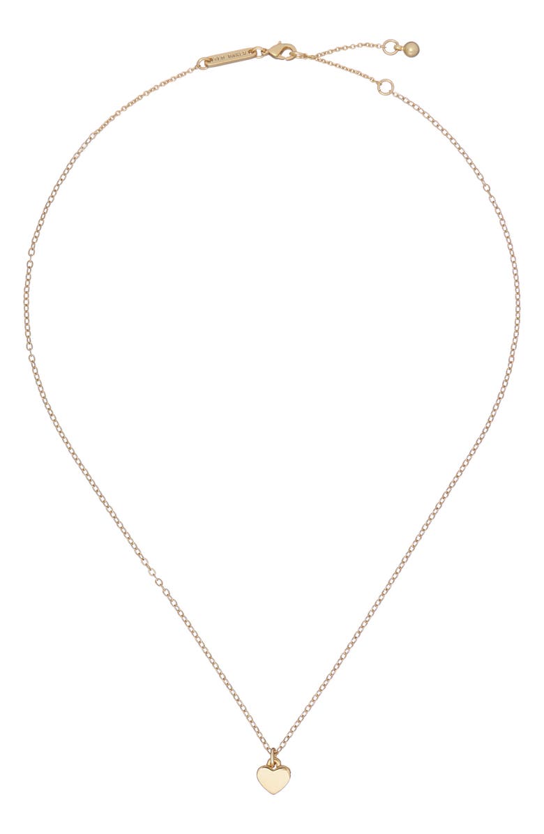 Ted Baker London Hara Tiny Heart Pendant Necklace, Alternate, color, Gold