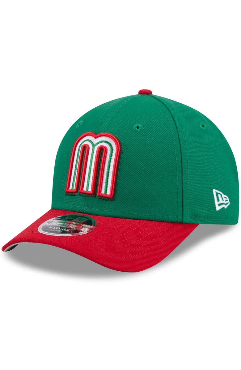 New Era Men's New Era  Green/Red Mexico Baseball 2026 World Baseball Classic 9FORTY M-Crown Adjustable Hat, Alternate, color, Green