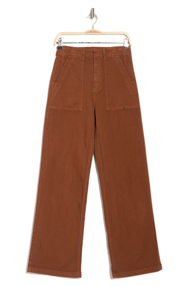 Pistola Nicole Stretch Cotton Wide Leg Pants, Alternate, color, 