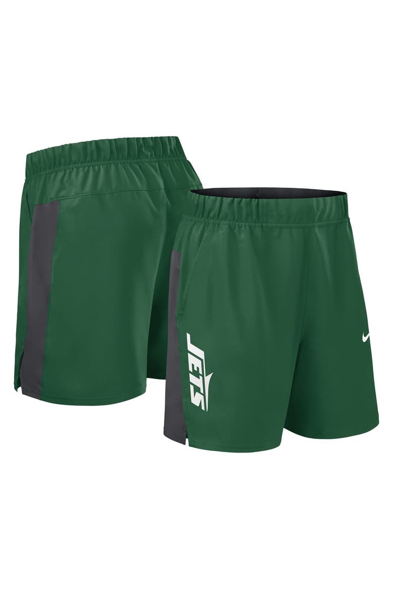 Men's Nike Green New York Jets Woven Victory Performance Shorts, Main, color, Green